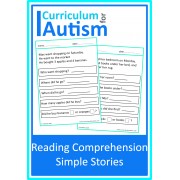 Reading Comprehension Simple Stories Worksheets